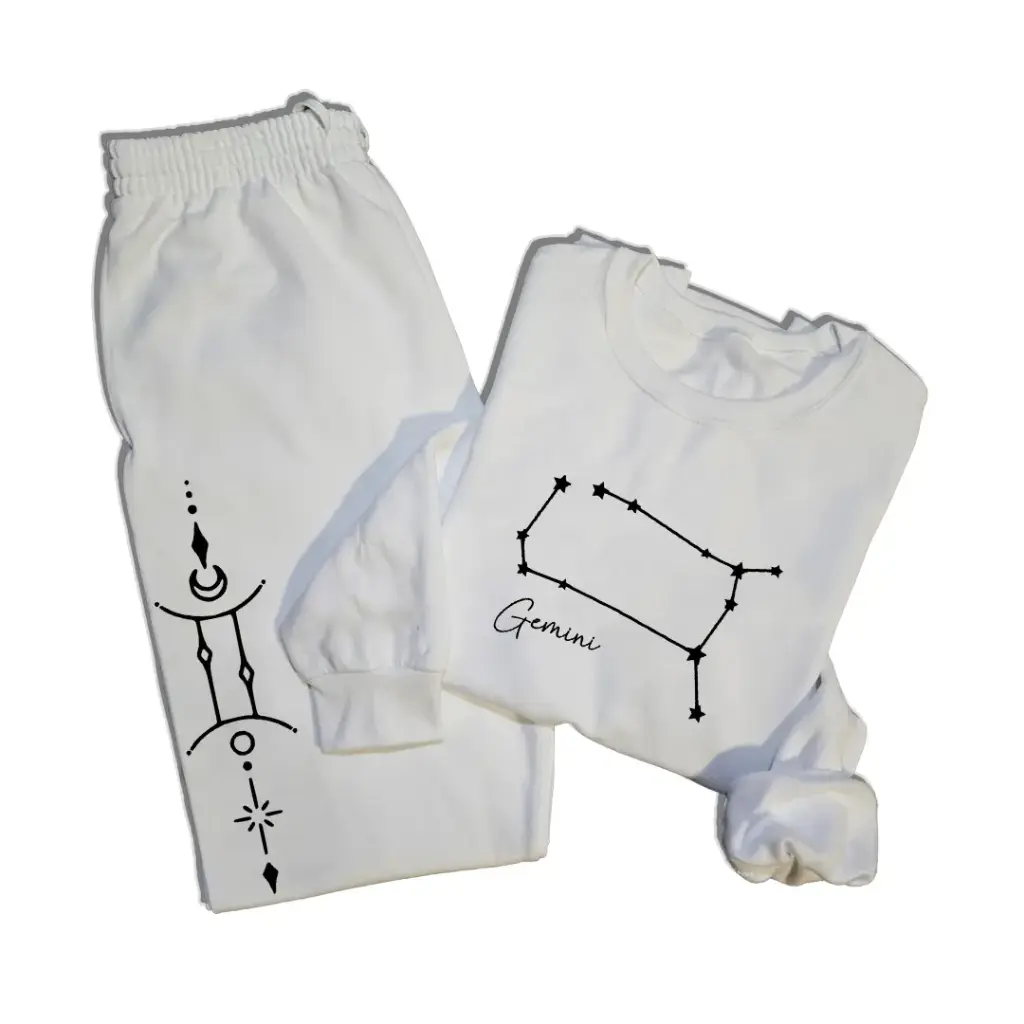 Embossed Gemini Sweatshirt & Joggers Set