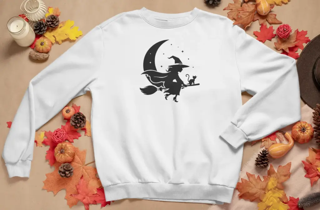 Embossed Moon Witch Sweatshirt