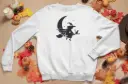 Embossed Moon Witch Sweatshirt