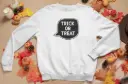 Embossed Trick or Treat Sweatshirt