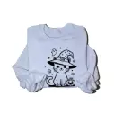 Embossed Autumn Cat Sweatshirt