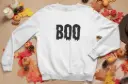 Embossed Boo Sweatshirt