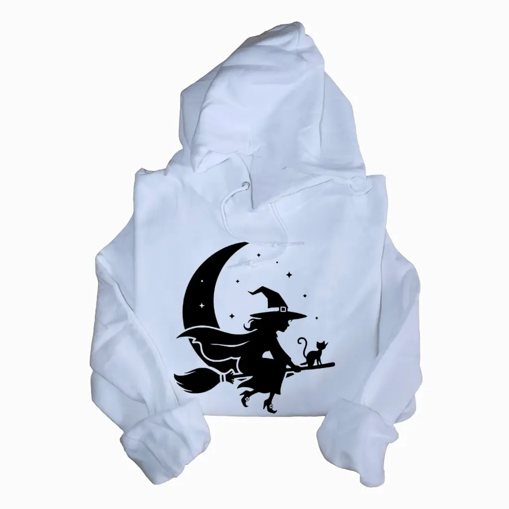 Embossed Moon Witch Hoodie