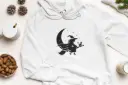 Embossed Moon Witch Hoodie