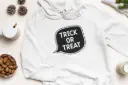 Embossed Trick or Treat Hoodie