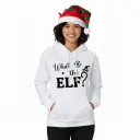 Embossed What the Elf Christmas Hoodie