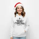 Embossed Merry Christmas Hoodie