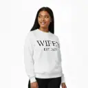 Personalized 3D Puff Embossed WIFEY Sweatshirt