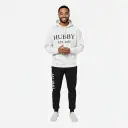 Personalized 3D Puff Embossed HUBBY Hoodie and Joggers Set