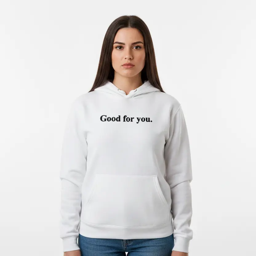 Good for you. - Embossed Puff Untold Hoodie