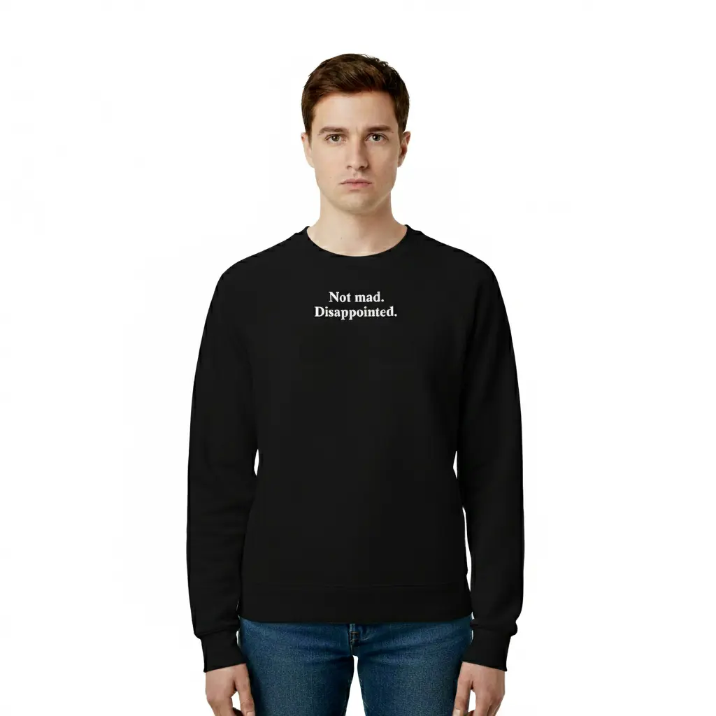 Disappointed. - Embossed Puff Untold Sweatshirts