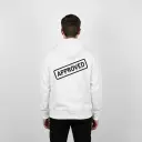 Approved - Embossed Puff Back Hoodie White