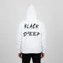 Black Sheep - Embossed Puff Back Hoodie White