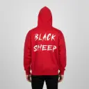 Black Sheep - Embossed Puff Back Hoodie Red