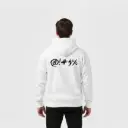 Untold - Embossed Puff Back Hoodie White