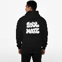 Soul Mate - Embossed Valentines Black Hoodie