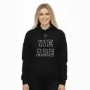 We Are Canadian - Embossed Canada Black Hoodie