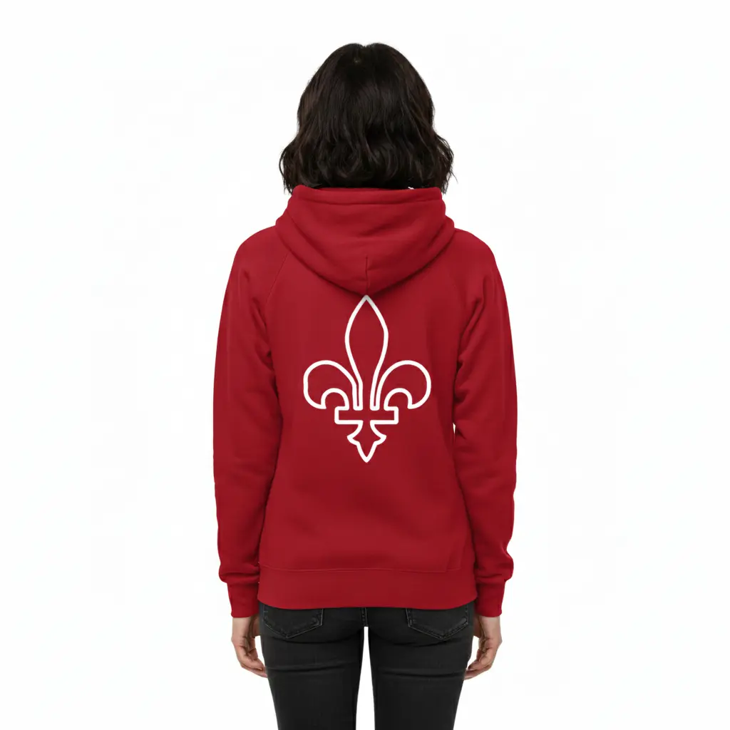 C'est Tiguidou - Embossed Canada Red Hoodie