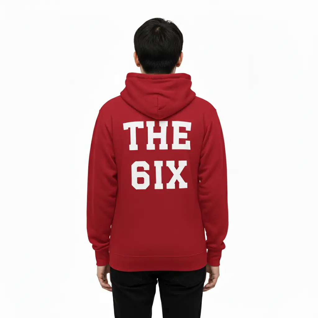 The 6ix - Embossed Canada Red Hoodie