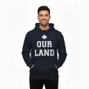 Inukshuk - Embossed Canada Navy Hoodie