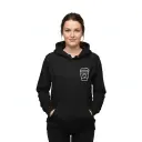 Double Double - Embossed Canada Black Hoodie