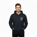 Double Double - Embossed Canada Navy Hoodie