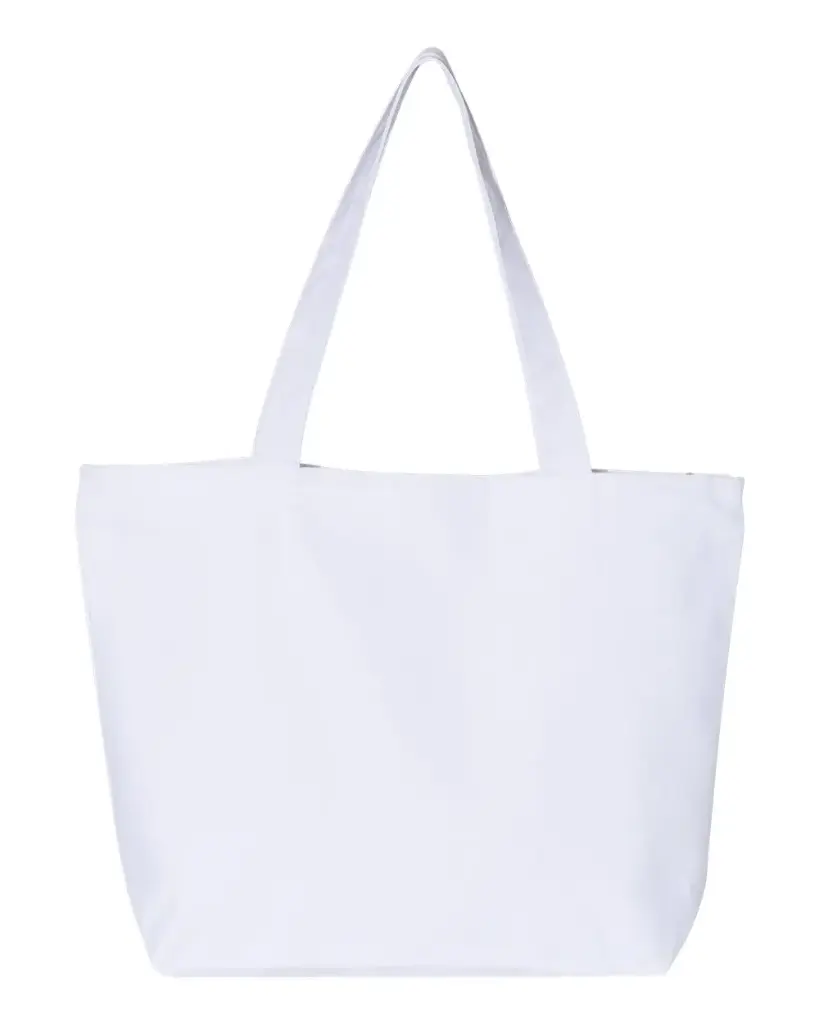 Custom Zippered Tote Bag (Unisex) - 25 L