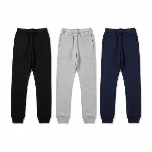 Personalized Embossed Blank Closed Bottom Sweatpants