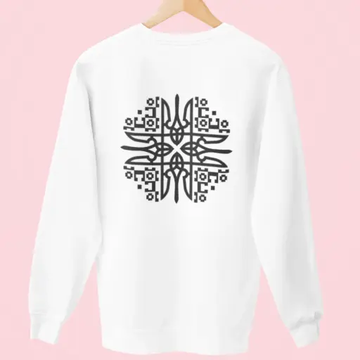 Ukrainian Back Design Sweatshirt #1