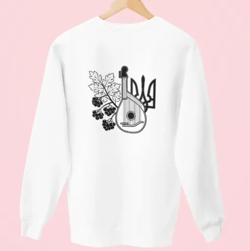 Ukrainian Back Design Sweatshirt #2