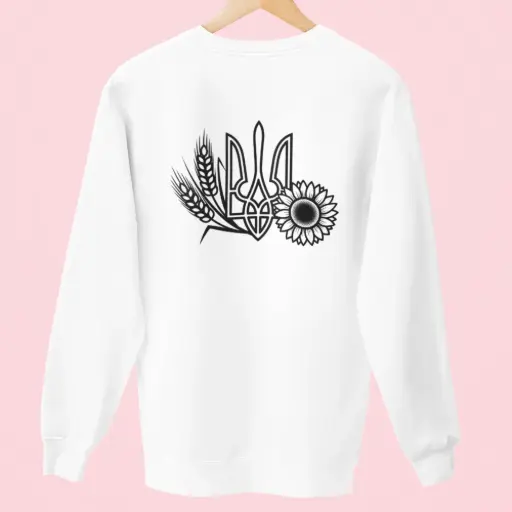 Ukrainian Back Design Sweatshirt #4