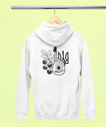 Ukrainian Back Design Hoodie #2