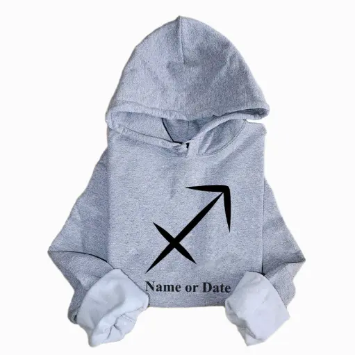Personalized Embossed Sagittarius Zodiac Hoodie