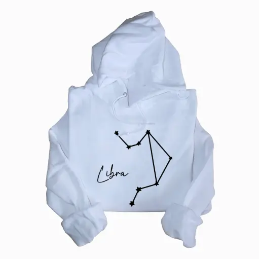 Embossed Libra Sky Hoodie