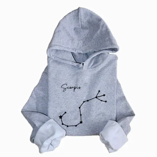 Embossed Scorpio Sky Hoodie