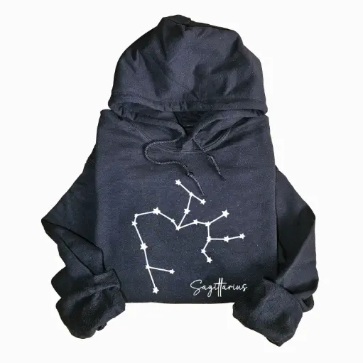 Embossed Sagittarius Sky Hoodie