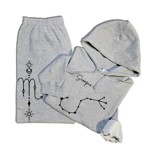Embossed Scorpio Hoodie & Joggers Set