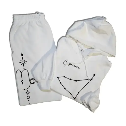 Embossed Capricorn Hoodie & Joggers Set