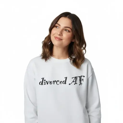 Embossed Divorced AF Sweatshirt