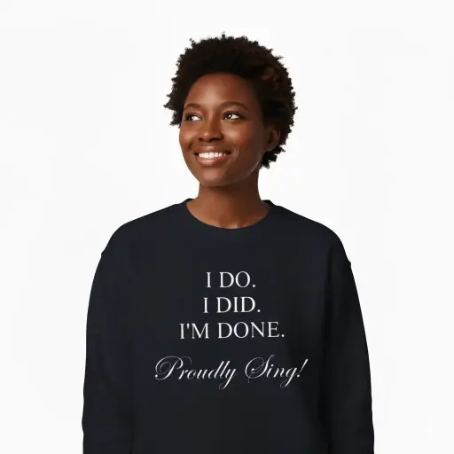 Embossed I'm Done Sweatshirt