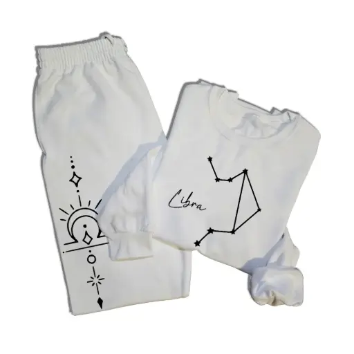 Embossed Libra Sweatshirt & Joggers Set