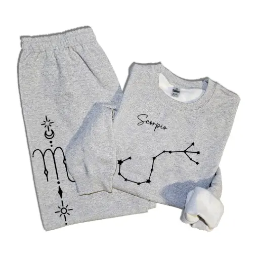 Embossed Scorpio Sweatshirt & Joggers Set