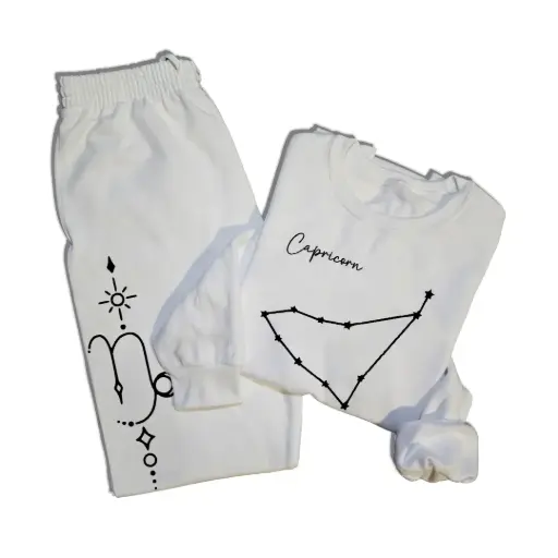 Embossed Capricorn Sweatshirt & Joggers Set