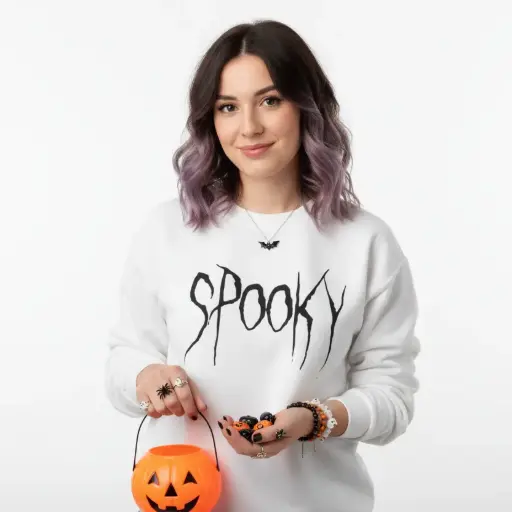 Embossed Spooky Sweatshirt