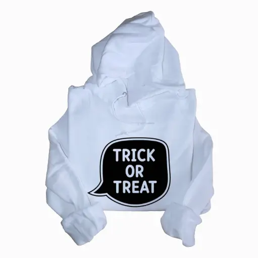 Embossed Trick or Treat Hoodie