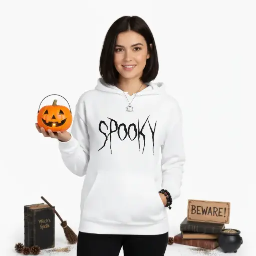 Embossed Spooky Hoodie