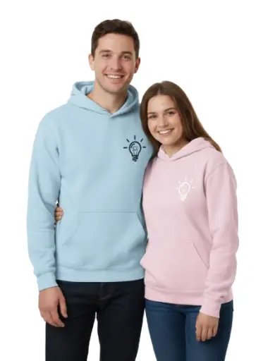 Light Bulb of Love - Embossed Valentines Hoodie