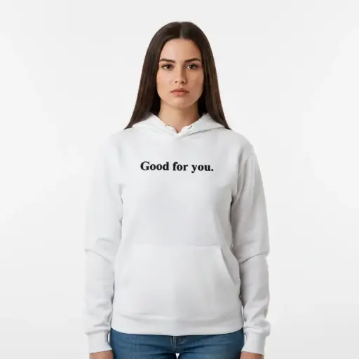 Good for you. - Embossed Puff Untold Hoodie