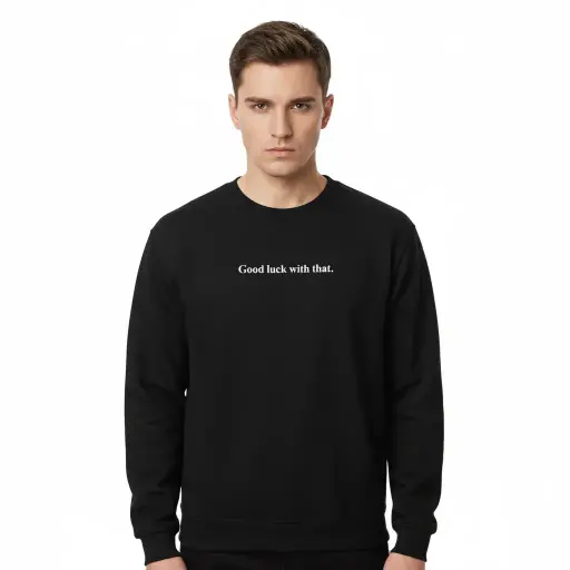 Good luck with that. - Embossed Puff Untold Sweatshirt