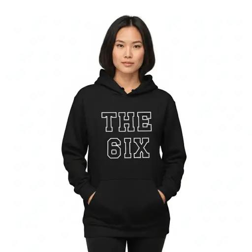 The 6ix - Embossed Canada Black Hoodie